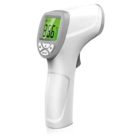 Infrared Forehead Thermometer with LCD Display – White