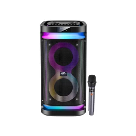 YESIDO YSW29 40W Portable Bluetooth 5.3 Speaker with Karaoke Microphone – Black
