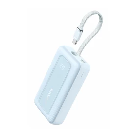 Anker Zolo Power Bank 20,000mAh 30W with Built-in USB-C Cable – Blue