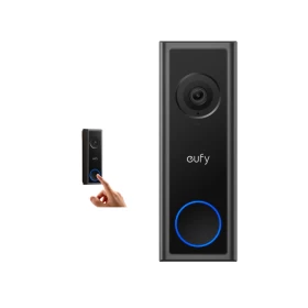 كاميرا جرس باب لاسلكية Eufy Security C30 بدقة 2K (T8224311) – أسود