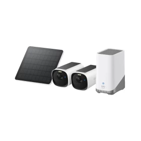 EufyCam E40 2-Camera Kit (HomeBase S380 and Solar Panel) – E8144323 White