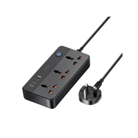 REMAX - RP-U153 Kiddy Series 20W Power Strip (US) (1.5M) - Black