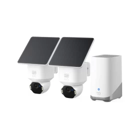 مجموعة كاميرتين eufy SoloCam E42 بدقة 4K مع شحن شمسي وHomeBase 3 – E8173321