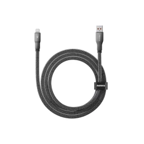 CB37 Pisces USB-A to Lightning 3A Braided Fast Charging Cable 1.2m – Black