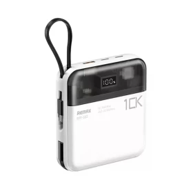 REMAX RPP-602 Pro 10000mAh Power Bank with Dual Built-in Cables – 20W PD & 22.5W Fast Charging