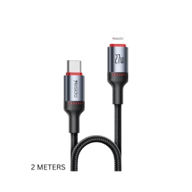 YESIDO CA182 USB-C to Lightning Fast Charging Cable 27W (3A) – 2M Black