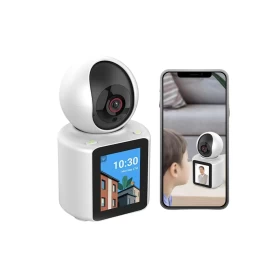 1080P Indoor Security Camera with Two-Way Video Calling & 2.8-Inch HD Screen