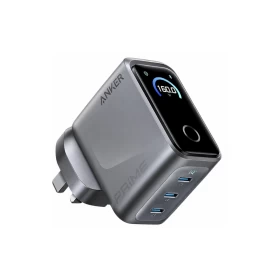 شاحن Anker Prime بتقنية GaN بقوة 160W و3 منافذ USB-C مع شاشة ذكية A2687H241