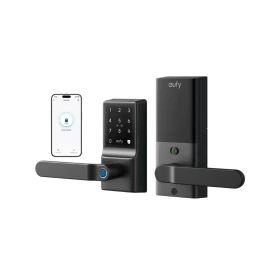 Eufy Smart Lock C33 Wi-Fi Fingerprint Smart Lever Door Lock T85L0111 – Black