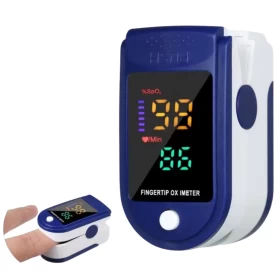 PLUS LK87 Fingertip Pulse Oximeter with LED Display – Blue