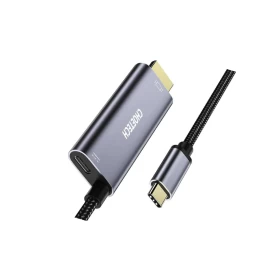 CHOETECH USB-C to HDMI 4K@60Hz Cable with 60W PD 1.8m (XCH-M180GY)