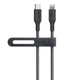 Anker 542 USB-C to Lightning Cable (Bio-Nylon) (0.9m/3ft) -Black A80B5H11
