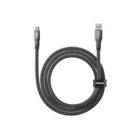 REMAX CB37 Pisces USB-A to USB-C 66W Braided Fast Charging Cable 1.2m – Black