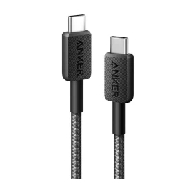 Anker 322 USB-C to USB-C Braided Cable 60W (6ft / 1.8m) – (A81F6H11) – Black