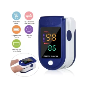 PLUS LK87 Fingertip Pulse Oximeter with LED Display – Blue