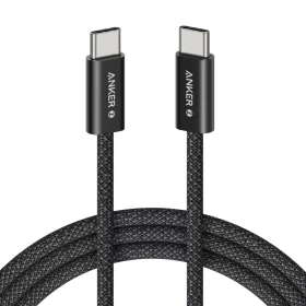 Anker Zolo USB-C to USB-C Braided Fast Charging Cable 240W (1m) – Black (A8060H11)