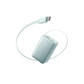 Anker Nano Power Bank 10000mAh 45W Retractable USB-C Cable – Teal Oasis A1638H61