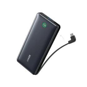 Anker Nano 20000mah Power Bank Built-In USB-C Cable, 30W, A1387H11 - Black