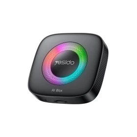 YESIDO KM33 3-in-1 Car Smart AI Box with Wireless CarPlay & Android Auto – Black