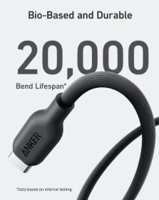 Anker 542 USB-C to Lightning Cable (Bio-Based) (1.8m/6ft) -Black