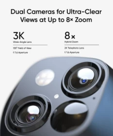 eufy Security SoloCam S340 T81703W1, Solar Security Camera, 360° Pan & Tilt Surveillance