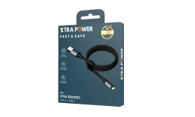 XTRA POWER CABLE USB-A TO USB-C 60W BRAIDED - XPATC60WB1