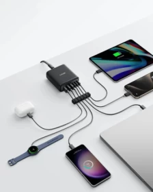 Anker Power port 3 USB-C Pd Gan Charger, 112W, A2154K11 - Black