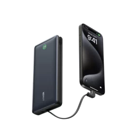 Anker Nano 20000mah Power Bank Built-In USB-C Cable, 30W, A1387H11 - Black